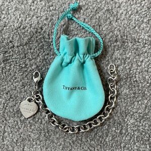 Tiffany & co heart tag charm bracelet